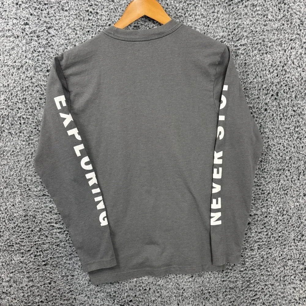 The North Face Shirt Mens Small Gray Never Stop Exploring Long Sleeve Tee